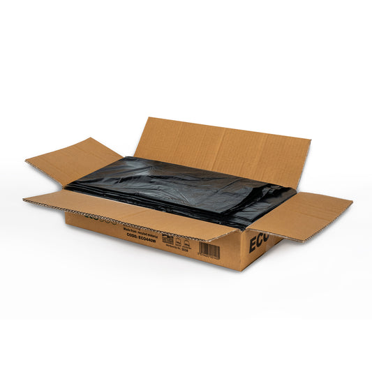 Black Extra Heavy Duty Compactor Sacks 20kg CHSA Recycled Material 20X34X47 100 Bags