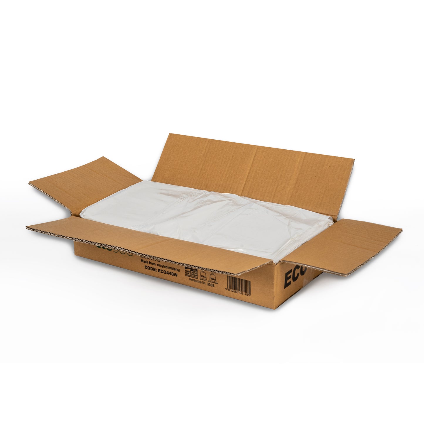 White Refuse Sacks Medium Duty 10KG